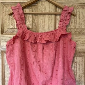 Ladies maurices peach tank top size large